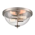 Elk Home Astoria 13.5'' Wide 2-Light Flush Mount - Brushed Nickel CN280232